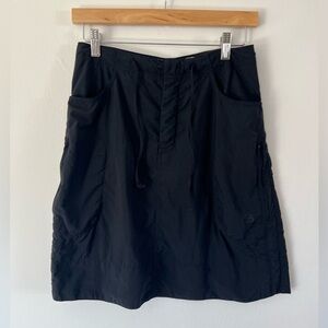 Mountain Hardwear Women’s Black Nylon Scrunch Side Outdoor Hiking Skirt Size 4